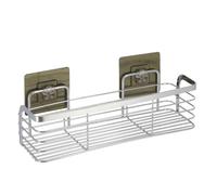 Tendance - Petit Panier Rectangulaire Acier Inoxydable sur Cartes Adhésives 3 m - Chrome - Salle de Bain - Accessoire Utilitaire
