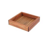 TENDANCE Plateau de Salle de Bain carré en Acacia
