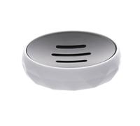 Tendance - Porte Savon ABS + Rubber - Blanc - Salle de Bain - Accessoire Salle de Bain à Poser