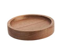 Tendance - Porte Savon Acacia Rond - Acacia - Salle de Bain - Accessoire Salle de Bain à Poser