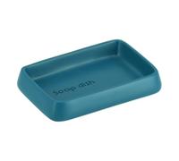 Tendance - Porte-savon de tombe en polyrésine julia - bleu canard