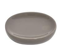 Tendance Porte-Savon Ovale en Dolomite Taupe, 12,5 x 9,5 x 3 cm