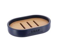 Tendance - Porte Savon polyresine - Bleu Marine