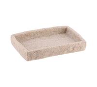 TENDANCE Porte-Savon en résine Beige Aspect Pierre