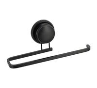 Tendance - Porte Serviettes Aluminium sur Ventouse - Noir - Salle de Bain - Accessoire Utilitaire