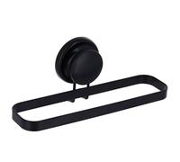 TENDANCE - Porte Serviettes rectangulaire Metal sur Ventouse - Noir