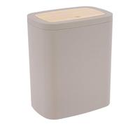 Tendance - Poubelle abs rubber+ pvc facon bambou 5l - beige