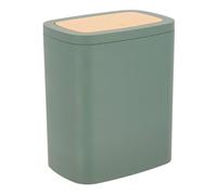 Tendance - Poubelle abs rubber + pvc facon bambou 5l - kaki
