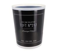 TENDANCE Poubelle de Salle de Bain 5L déco Néo rétro Noir