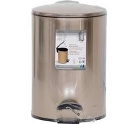 Tendance - Poubelle Métal Frein de Chute 3l - Or- Salle de Bain - Poubelles et Brosses WC