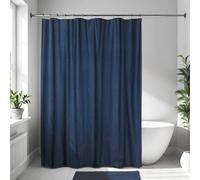 Tendance – Rideau de douche microfibre 180 x 200 cm bleu marine
