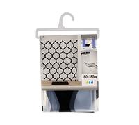 TENDANCE Rideau de Douche 180 x 180 cm Transparent déco Marrakech