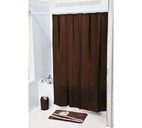 Rideau de douche 180x 200 cm couleur Chocolat 100% EVA