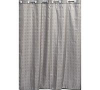 TENDANCE - Rideau de Douche Polyester avec Oeillets integres 180x200cm - Taupe