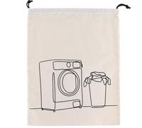 Tendance - Sac à Linge Sale de Voyage Imprimé Polyester/Coton - Naturel - Salle de Bain - Accessoire de Voyage