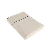 Tendance - Serviette de Bain 70x130 cm 100% Coton Nid d'Abeille - Beige - Salle de Bain - Linge de Bain