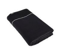 Tendance - Serviette de bain 90x150 cm 100% coton - nid d abeille - noir