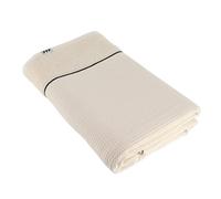 Tendance - Serviette de bain 90x150 cm 100% coton nid d abeille - beige