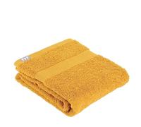 TENDANCE Serviette de Toilette Tissu éponge 100% Coton Jaune Moutarde 50 x 90 cm