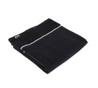 Tendance - Serviette de Toilette 50x90 cm 100% Coton Nid d'Abeille - Noir - Salle de Bain - Linge de Bain