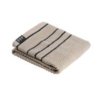 Tendance - Serviette invite 30x50 cm 100% coton - ficelle/noir