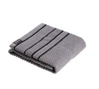 TENDANCE - Serviette Invite 30x50 cm 100% Coton - Gris Noir