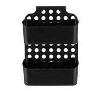 Tendance - Serviteur pp pour paroi de douche + 2 paniers - noir