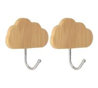 TENDANCE - Set de 2 Crochets Bambou Acier Inoxydable 3m - Nuage