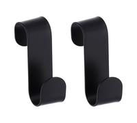 Tendance - Set de 2 crochets metal a suspendre sur structure - noir mat