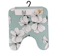 TENDANCE Tapis Contour WC en Microfibre 45 x 50 cm déco Ecrin Vert