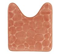 Tendance - Tapis Contour WC Mémoire de Forme Microfibre Galet 45x50 cm - Cuivre - Salle de Bain - Tapis