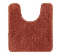TENDANCE Tapis Contour WC en Microfibre Terracotta 45 x 50 cm