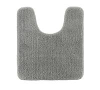 Tendance - Tapis Contour WC Microfibre 45x50 cm Dessous Latex - Gris Clair - Salle de Bain - Tapis