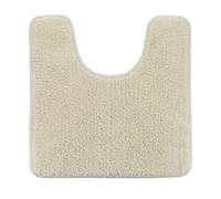 TENDANCE Tapis Contour WC en Microfibre Beige Lin 45 x 50 cm, 3664323168006