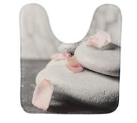 Tendance - Tapis Contour WC Microfibre Imprimé 45x50 cm - Lou - Salle de Bain - Tapis