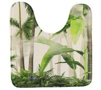 TENDANCE Tapis Contour WC en Microfibre 45 x 50 cm déco Oasis