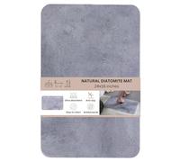 TENDANCE Tapis de Salle de Bain en Diatomite 39 x 60 cm déco Gris Aspect béton, 3664323169546