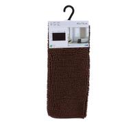 Tendance - Tapis de Salle de Bain Marron en Microfibre Boules 45 x 75 cm