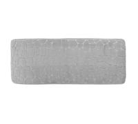 Tendance - Grand Tapis de Salle de Bain Gris Clair en Microfibre à mémoire de Forme 45 x 120 cm