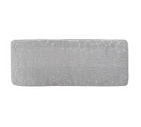 Tendance - Tapis Mémoire de Forme Microfibre Galet 45x120 cm - Gris Clair - Salle de Bain - Tapis
