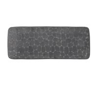 Tendance - Grand Tapis de Salle de Bain Gris foncé en Microfibre à mémoire de Forme 45 x 120 cm