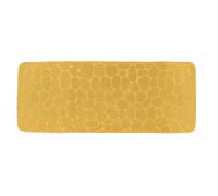 TENDANCE Grand Tapis de Salle de Bain Moutarde en Microfibre à mémoire de Forme 45 x 120 cm