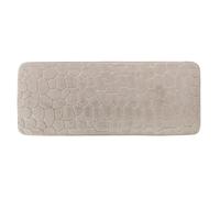 Tendance - Grand Tapis de Salle de Bain Taupe en Microfibre à mémoire de Forme 45 x 120 cm