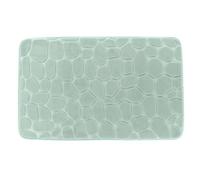 Tendance - Tapis memoire de forme microfibre galet 50x80cm - vert eucalyptus
