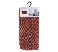 TENDANCE Tapis de Salle de Bain en Microfibre Boules Orange Cuivre 50 x 80 cm