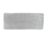 TENDANCE Grand Tapis de Salle de Bain Double Vasque en Microfibre Gris Clair 50 x 120 cm