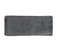 Tendance - Tapis Microfibre Double Vasque 50x120 cm Dessous Latex - Gris Foncé - Salle de Bain - Tapis