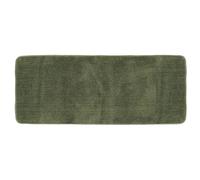 TENDANCE Grand Tapis de Salle de Bain Double Vasque en Microfibre Vert Kaki 50 x 120 cm