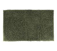 Tendance - Tapis de Salle de Bain Vert Kaki en Microfibre Chenille 50 x 80 cm