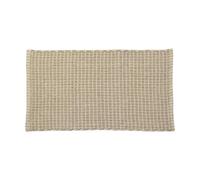 TENDANCE Tapis de Salle de Bain Beige en Polycoton tressé 50 x 90 cm